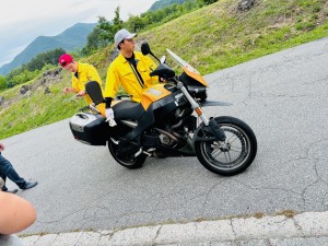 ビューエル会　合同ツーリング buell owners japan anual ride 2024 xb12 安曇野　白馬　大町　ツーリング　ロングツーリング　ハーレー　harley davidson motorcycle touring ブロックタイヤ　tkc80