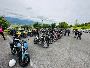 ビューエル会　合同ツーリング buell owners japan anual ride 2024 xb12 安曇野　白馬　大町　ツーリング　ロングツーリング　ハーレー　harley davidson motorcycle touring