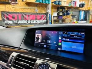 Lexus ls600 ls50 lx570 rx450 rx500 rx350 lc500 レクサス　純正ナビ　後付け　ワイヤレス　CarPlay カープレイ　グーグルマップ　プライムビデオ　動画視聴 hdmi入力　外部入力　aux youtbe iPhone Android Auto ミラーリング　インターフェース　スピーカー交換　マークレビンソン　mark levinson センタースピーカー　名古屋　ホットワイヤード