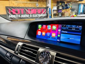 Lexus ls600 ls50 lx570 rx450 rx500 rx350 lc500 レクサス　純正ナビ　後付け　ワイヤレス　CarPlay カープレイ　グーグルマップ　プライムビデオ　動画視聴 hdmi入力　外部入力　aux youtbe iPhone Android Auto ミラーリング　インターフェース　スピーカー交換　マークレビンソン　mark levinson センタースピーカー　名古屋　ホットワイヤード