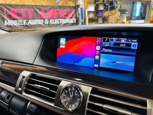 Lexus ls600 ls50 lx570 rx450 rx500 rx350 lc500 レクサス　純正ナビ　後付け　ワイヤレス　CarPlay カープレイ　グーグルマップ　プライムビデオ　動画視聴 hdmi入力　外部入力　aux youtbe iPhone Android Auto ミラーリング　インターフェース　スピーカー交換　マークレビンソン　mark levinson センタースピーカー　名古屋　ホットワイヤード