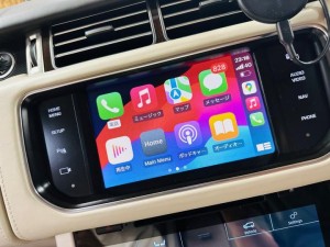 ワイヤレス　CarPlay カープレイ　Android Auto ミラーリング　映像入力　USB hdmi Youtube グーグルマップ　ヤフーカーナビ　iPhone iPhone16 スマホ　airplay レンジローバー　ローバー純正　メリディアン　純正メリディアン　ジャガー　純正ナビ　スピーカー交換　センタースピーカー　ツイーター　スコーカー　ミッドレンジ　サブウーハー　MERIDIAN lAND ROVER JAGUAR RANGE ROVER L405 オートバイオグラフィ 純正ナビ　音質向上　デュアルビューモニター　音質改善　CarPlay ワイヤレス　AVインターフェース　通販　名古屋　ホットワイヤード