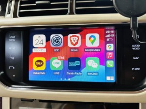 ワイヤレス　CarPlay カープレイ　Android Auto ミラーリング　映像入力　USB hdmi Youtube グーグルマップ　ヤフーカーナビ　iPhone iPhone16 スマホ　airplay レンジローバー　ローバー純正　メリディアン　純正メリディアン　ジャガー　純正ナビ　スピーカー交換　センタースピーカー　ツイーター　スコーカー　ミッドレンジ　サブウーハー　MERIDIAN lAND ROVER JAGUAR RANGE ROVER L405 オートバイオグラフィ 純正ナビ　音質向上　デュアルビューモニター　音質改善　CarPlay ワイヤレス　AVインターフェース　通販　名古屋　ホットワイヤード