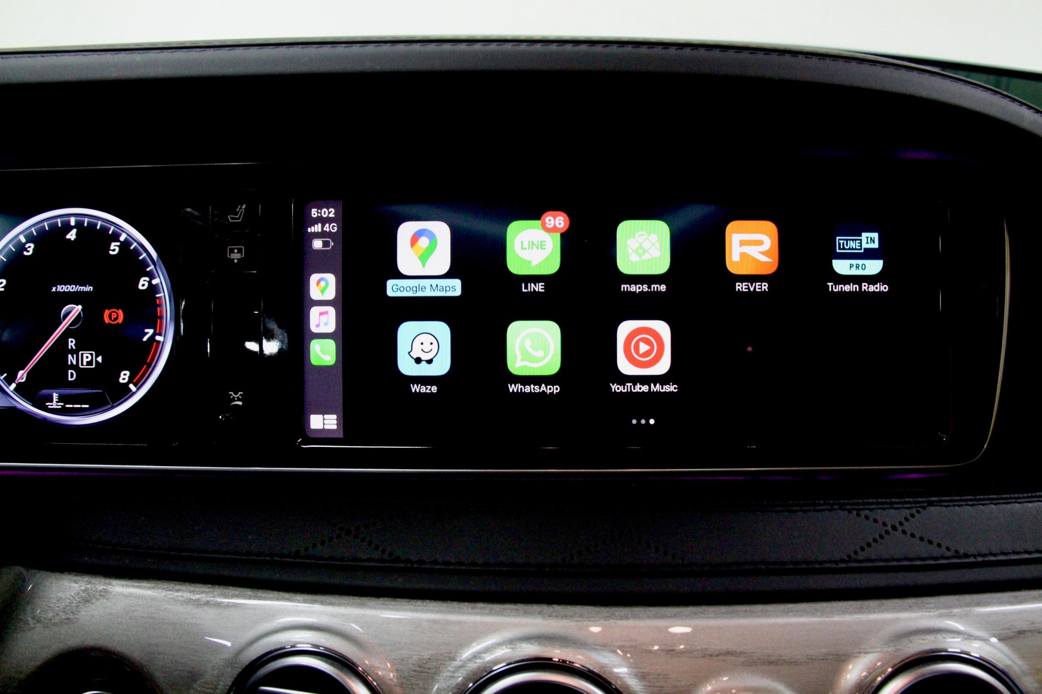 W222 ベンツSクラス用後付けワイヤレスApple CarPlay＋AndroidAuto＋ミラーリング インターフェイスのご紹介。