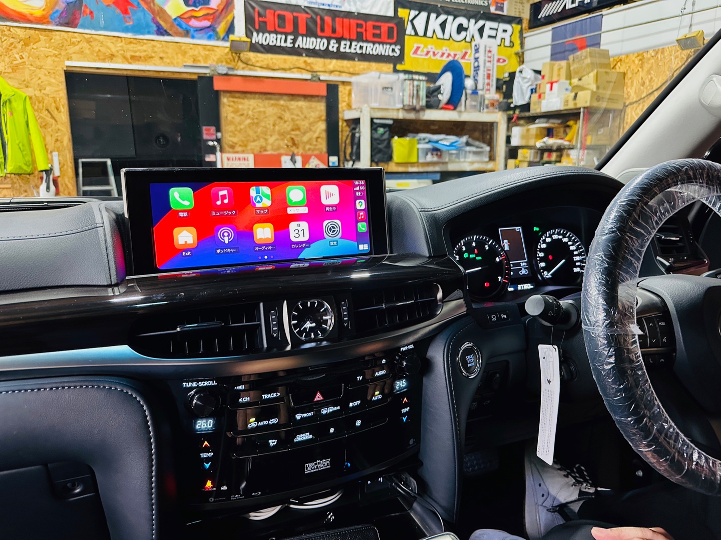 LEXUS LX570 レクサス純正ナビ用 後付けワイヤレスCarPlay＋HDMI入力インターフェースのご紹介