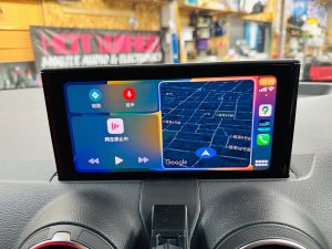 audi mib2 mib2 smart phone interface アウディ　純正　スマートフォンインターフェース　後付け　CarPlay Android Auto アンドロイドオート　カープレイ　インストール　オプション　購入　コーディング　ソフトウエア　ハードウエア　ワイヤレス　ミラーリング　q2 q3 a3 a4 iPhone スマホ　純正ナビ　カーナビ　Youtube