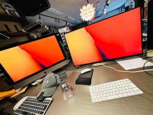 iMac アイマック　外部モニター化　5k 2k 外付けモニター　モニター化　レティーナ　retina apple ディスプレイ　hdmi vesa モニターアーム　トリプルモニター　デュアルモニター　ミラーリング　マック　mac iphone 魔改造